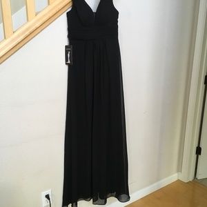 Long black evening gown